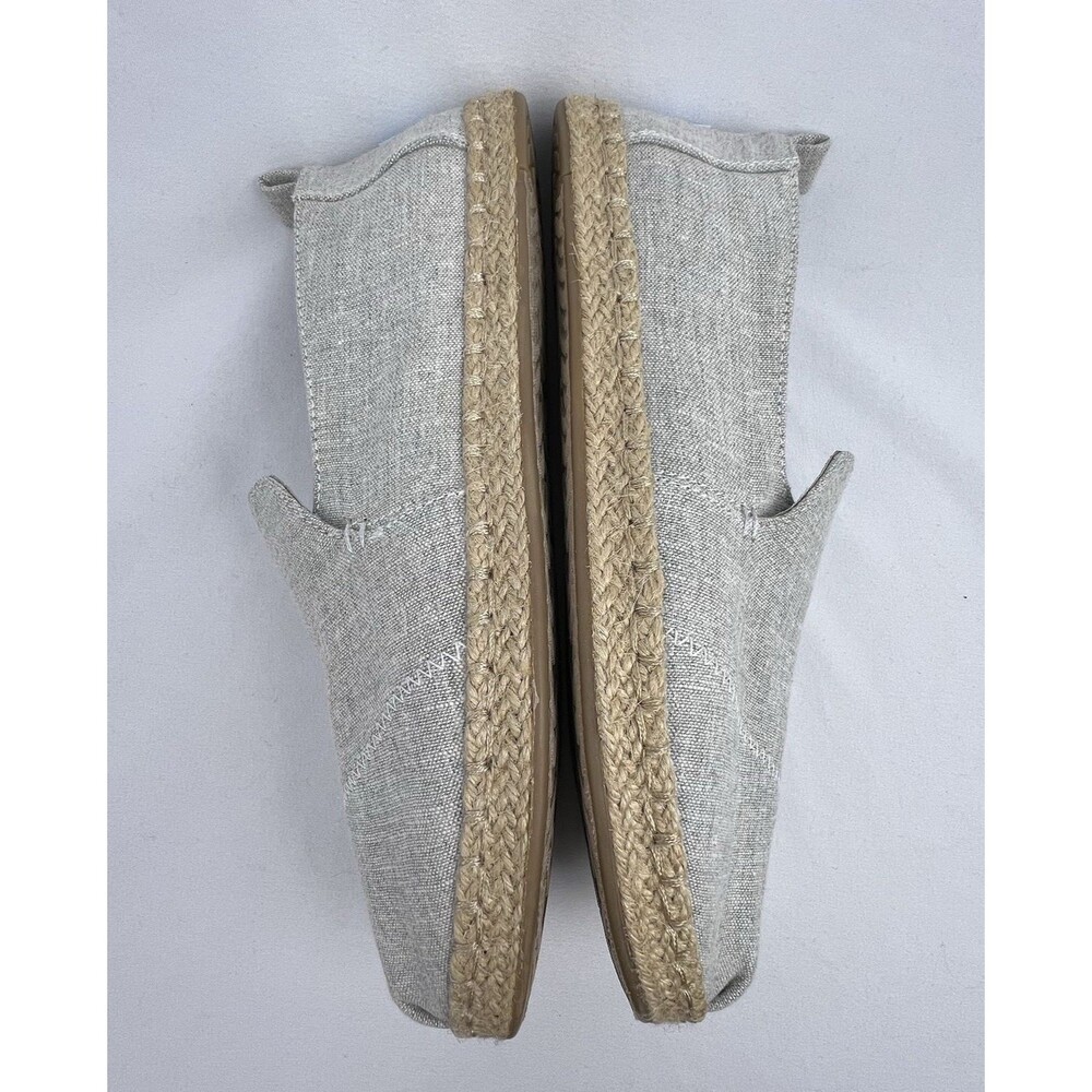 TOMS Alpargata Espadrille Gray Slub Chambray Women's 8.5 Shoes New! - Picture 8 of 10